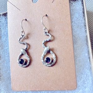 Snake Silver Earrings